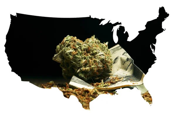 Právní marihuany v Americe — Stock fotografie