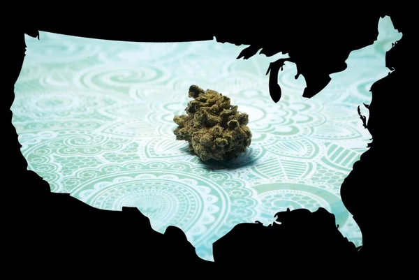Právní marihuany ve Spojených státech amerických — Stock fotografie