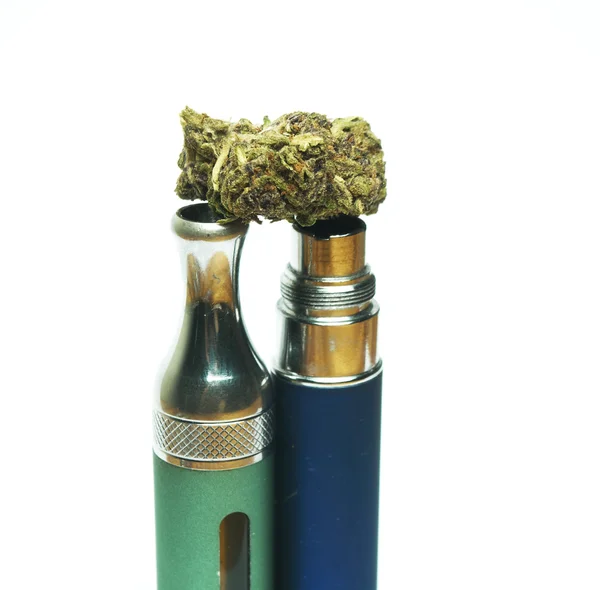 Marihuana en Cannabis elektronische sigaret, e-cig onkruid — Stockfoto