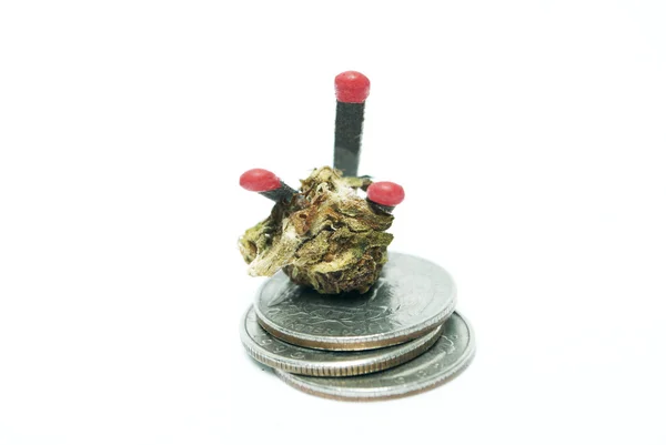 Maconha e Cannabis Buds, maconha e maconha — Fotografia de Stock