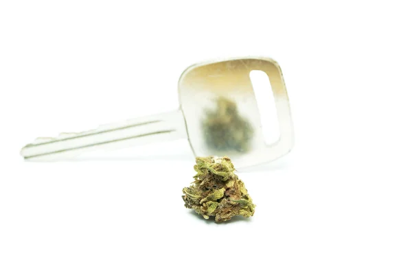 Bourgeons de cannabis et de marijuana, pot légal et mauvaises herbes — Photo