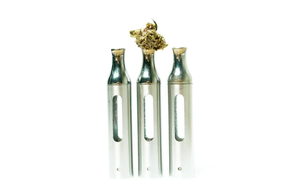 Marijuana and Cannabis Electronic Cigarette, Weed e-cig — Stock Photo, Image