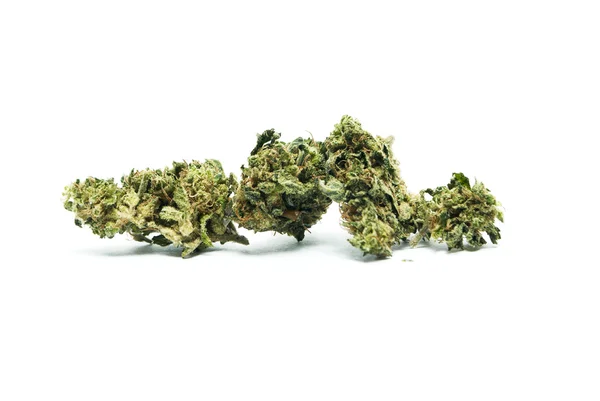 Marijuana and cannabis on a white background — Stock Photo, Image