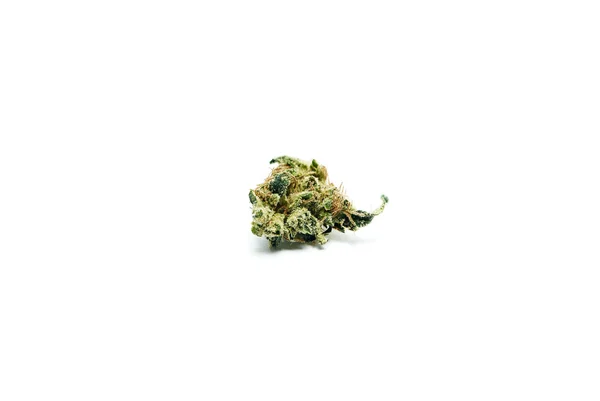 Marijuana et cannabis sur fond blanc — Photo