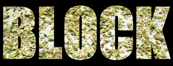 Marihuana, Block — Stock fotografie