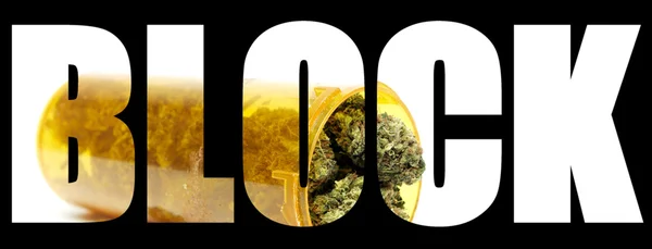 Marihuana, Block — Foto de Stock