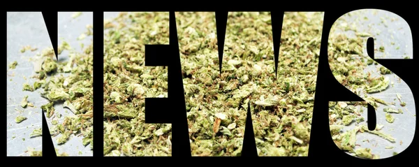 Marihuana Noticias — Foto de Stock