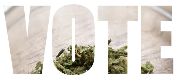 Voto de marihuana — Foto de Stock