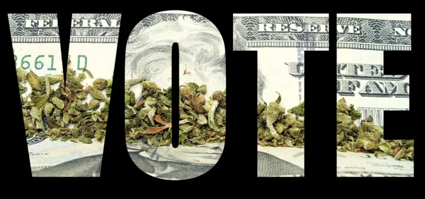 Marihuana-Abstimmung — Stockfoto