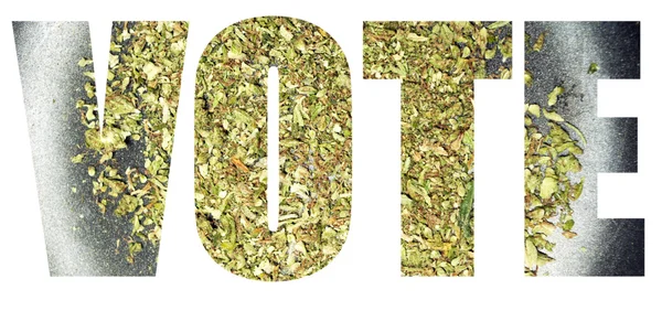 Marijuana omröstning — Stockfoto