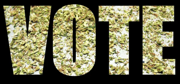 Voto de marihuana — Foto de Stock