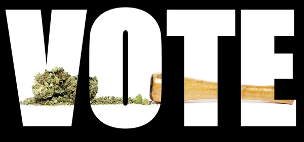 Voto de marihuana — Foto de Stock