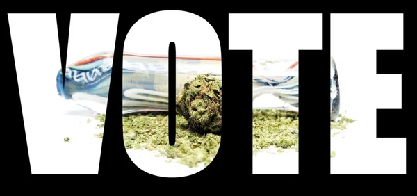 Voto de marihuana — Foto de Stock