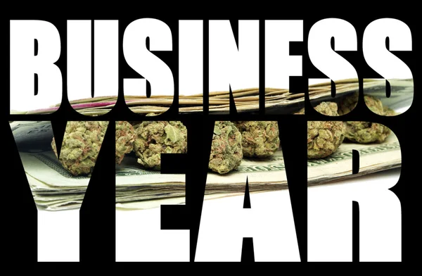 Business Year, Marijuana — Stock Photo, Image