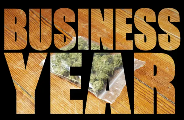Obchodní rok, marihuana — Stock fotografie
