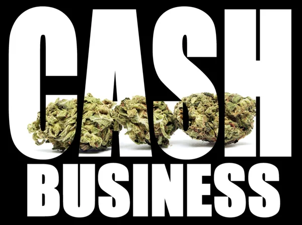 Cash Business, Marijuana — Stock Photo, Image