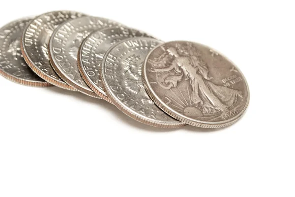 Pénz, érme, fehér háttér — Stock Fotó