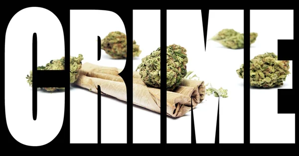 Marijuana Crimine — Foto Stock