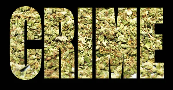 Marijuana Crimine — Foto Stock