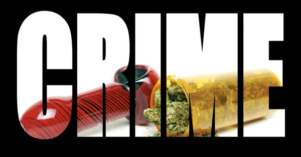 Marijuana Crimine — Foto Stock