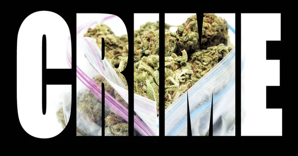 Marijuana Crimine — Foto Stock