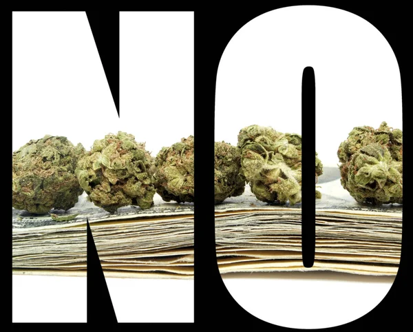 Marijuana NO — Stock Photo, Image