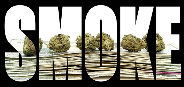 Humo de marihuana — Foto de Stock