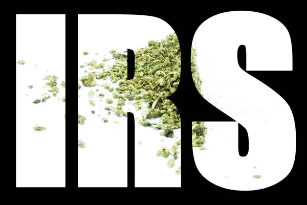 Marihuana a konopí daně Irs — Stock fotografie
