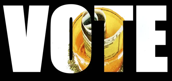 大麻和大麻，投票 — 图库照片
