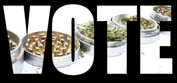 大麻和大麻，投票 — 图库照片