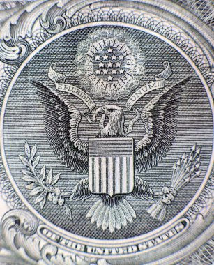 Bir dolarlık banknotun büyük bir parçası.