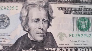 Makro Yakın Çekim Yığını Elli Dolarlık Birleşik Devletler Faturaları