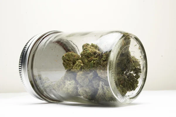 Jar of Marijuana — Stock Photo, Image