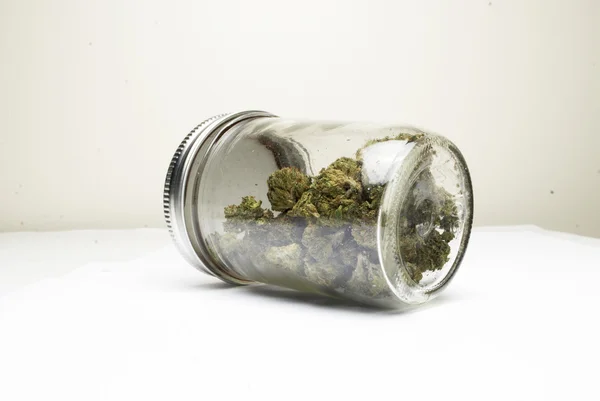 Pot de marijuana — Photo