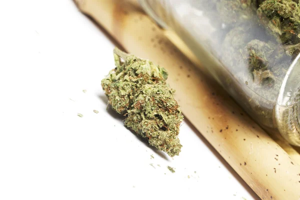 Marijuana e Cannabis Bud — Foto Stock