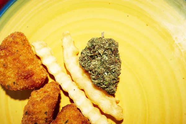 Munchies, марихуани і Junk Food — стокове фото