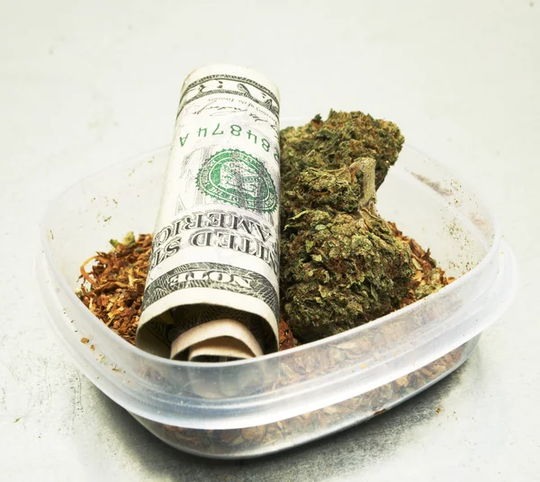 Juridiska Marijuana Bud Cannabis potten eller ogräs — Stockfoto