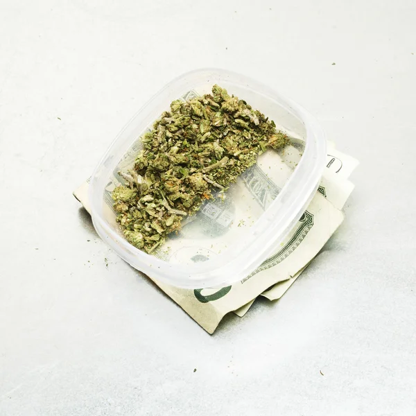 Maconha Legal Bud Cannabis Pot ou erva daninha — Fotografia de Stock