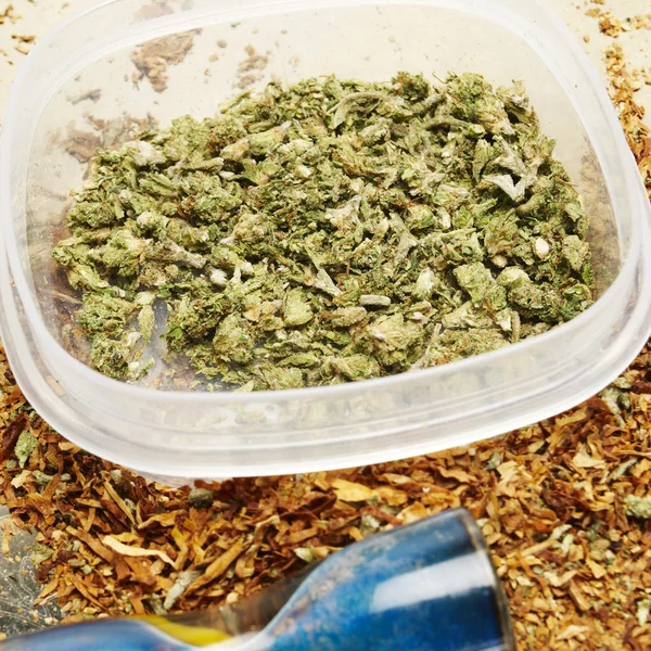 Wettelijke marihuana Bud Cannabis Pot of onkruid — Stockfoto