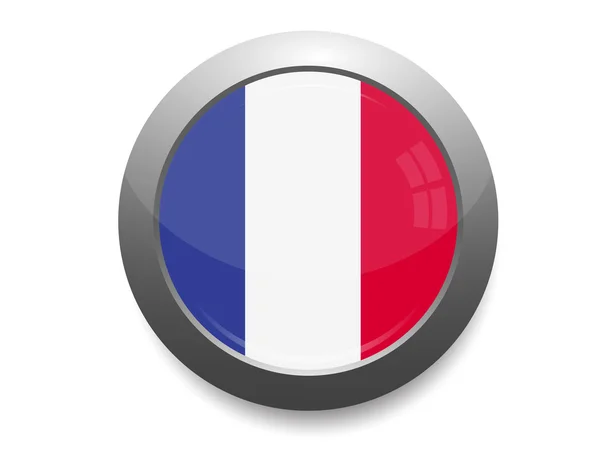 Franse vlag knop — Stockvector