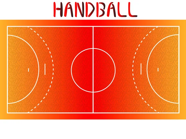 Handballplatz — Stockvektor