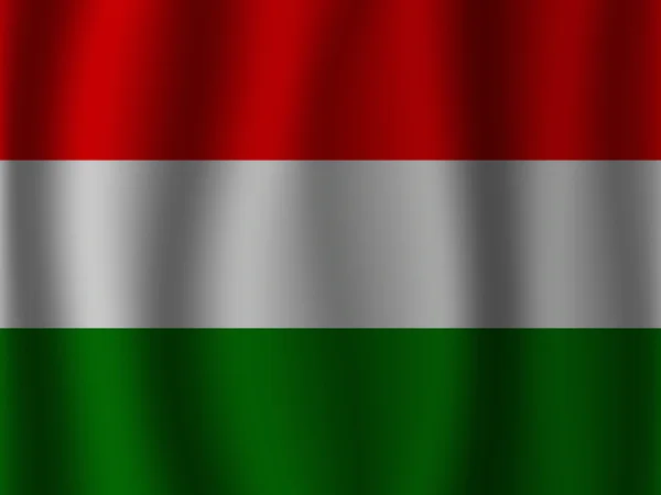 Угорщина розмахував прапором — стоковий вектор