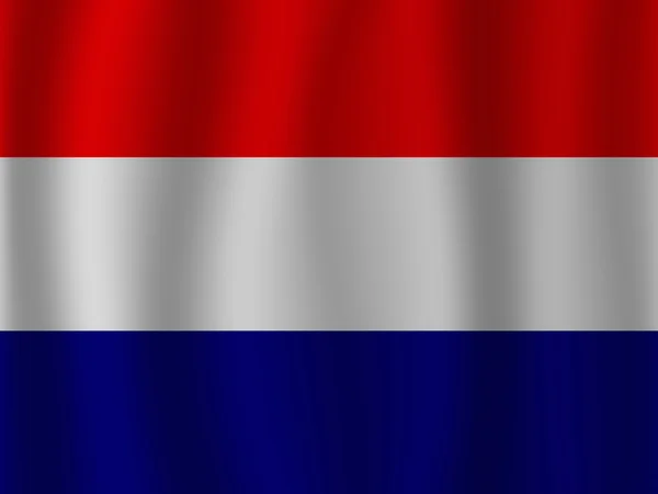 Holland schwenkt Flagge — Stockvektor