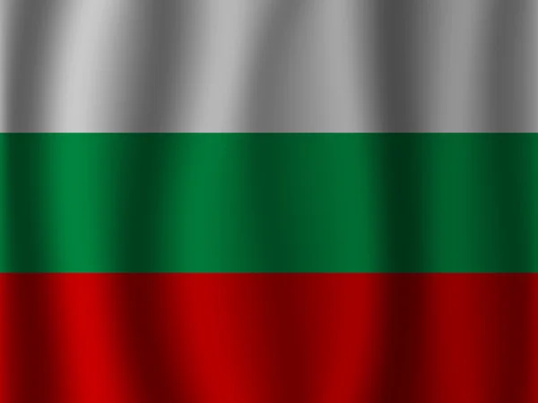 Bulgarije wuivende vlag — Stockvector