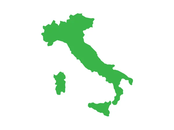 Italien karta grön — Stock vektor