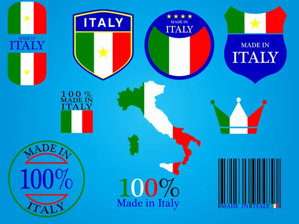 Fabricado en Italia — Vector de stock