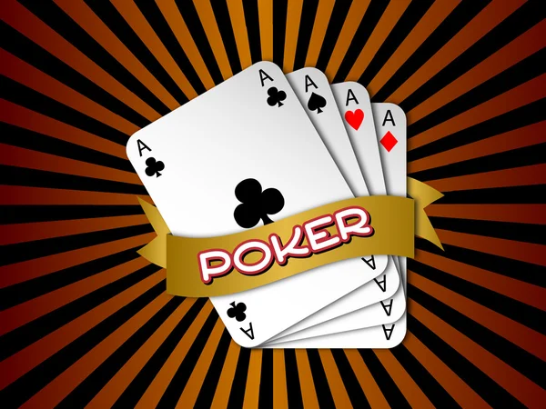 Tarjetas de Poker — Vector de stock