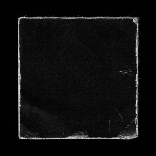 Old Black Square Vinyl Record Cover Package Envelope Template Mock — Stockfoto