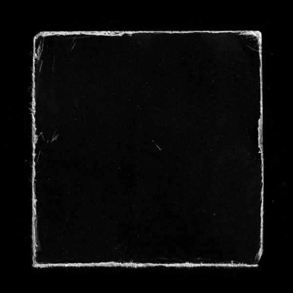 Eski Black Square Vinil Kayıt Kapak Paketi Şablon Model Yukarı — Stok fotoğraf