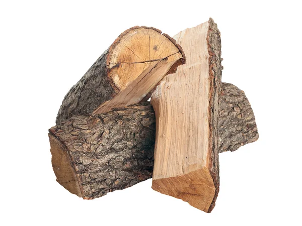 Oak firewood. isolated — Stock Photo, Image